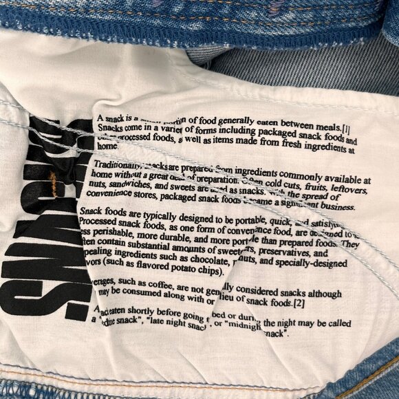 Snacks by Mother Pleated Wide Leg Denim Size 25 Raw Hem High Rise Jeans - Picture 16 of 16